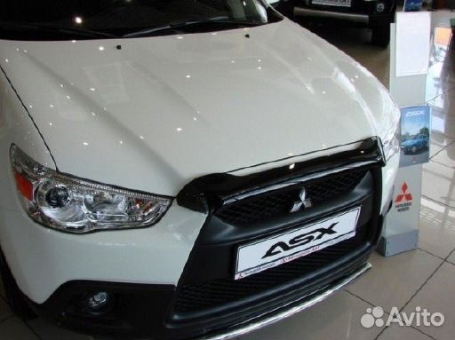 Дефлектор капота Mitsubishi ASX 2010-2013 год Дефлектор капота Mitsubishi ASX 2010-2013 год