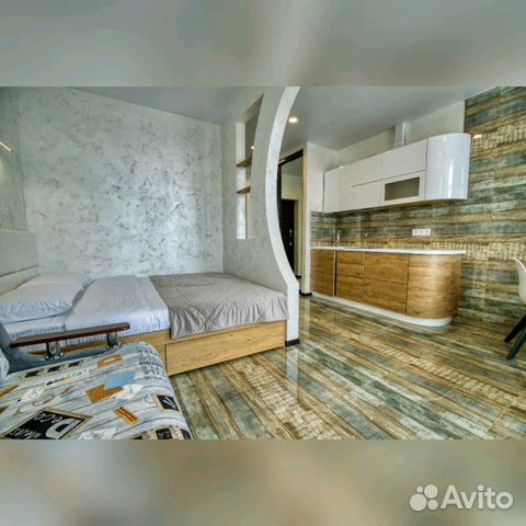 

Квартира-студия, 27 м², 2 кровати