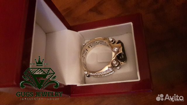 Мужская золотая печатка Черный Принц Мужская золотая печатка Черный Принц