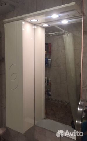 Навесной шкаф с зеркалом 50 см в ванную комнату Навесной шкаф с зеркалом 50 см в ванную комнату