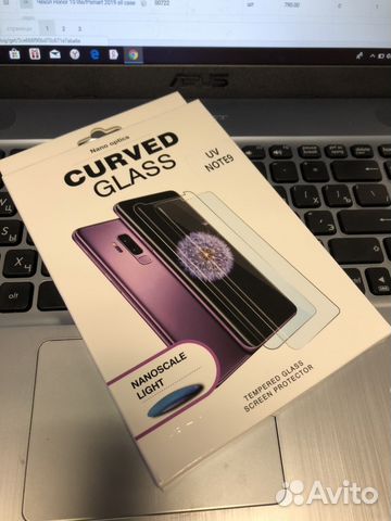 Защитное стекло SAMSUNG Note 9 ультрафиолет Защитное стекло SAMSUNG Note 9 ультрафиолет