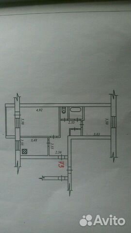 2-к квартира, 52 м², 4/5 эт.