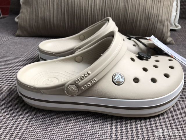 Crocs новые сабо Crocband Cable Stone 37