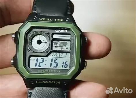 Новые Японски часы Casio Illuminator AE-1200WHB-3B Новые Японски часы Casio Illuminator AE-1200WHB-3B