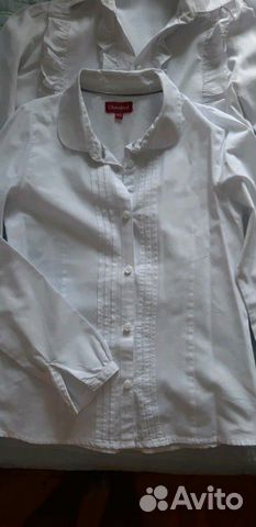 Рубашки с длинным рукавом 128-134