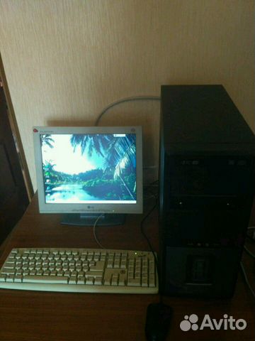 Компьютер с монитором 2-х ядерный