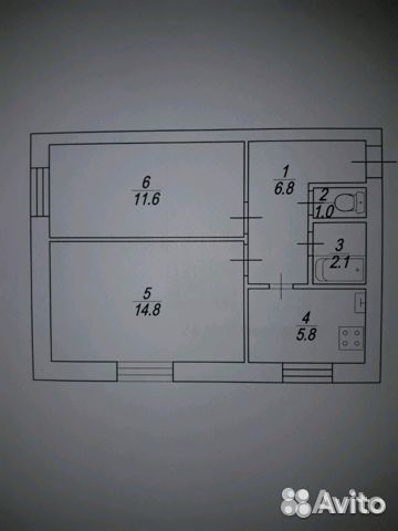 2-к квартира, 42 м², 1/10 эт. 2-к квартира, 42 м², 1/10 эт.