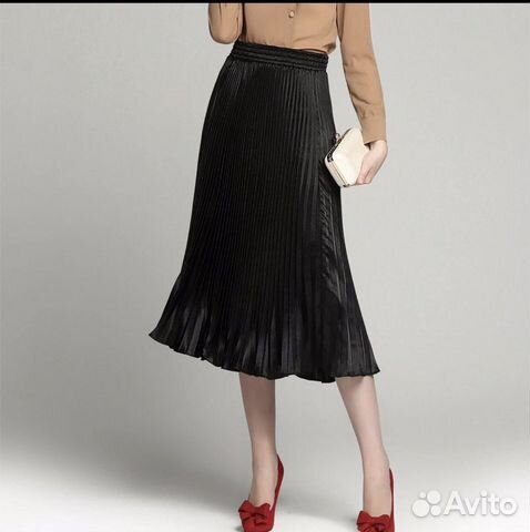 Юбка черная гофре Юбка черная гофре