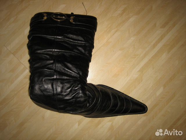 Зимние сапоги с задрапированным голенищем Зимние сапоги с задрапированным голенищем