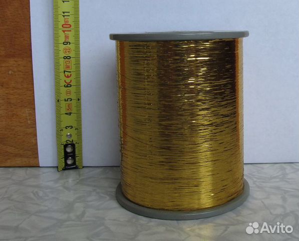 Люрекс золотой и серебряный, экстрадлинный, нить-м