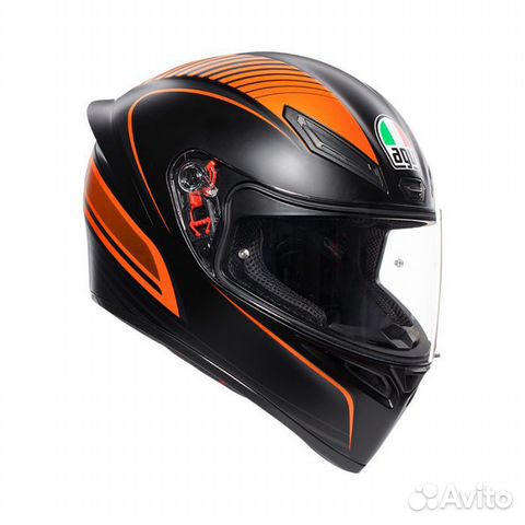 Шлем AGV K1 warmup matt black/orange Шлем AGV K1 warmup matt black/orange