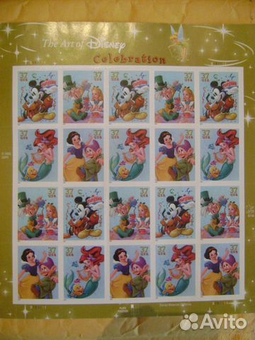 Марки Disney, марки чешские, польские Марки Disney, марки чешские, польские