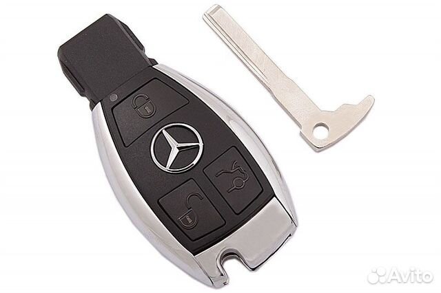 Ключ на Мерседес хромированный новый (рыбка)
