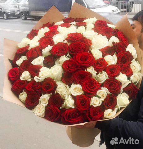 101 роза, Букеты Цветы Розы 25 51 151 201 Доставка
