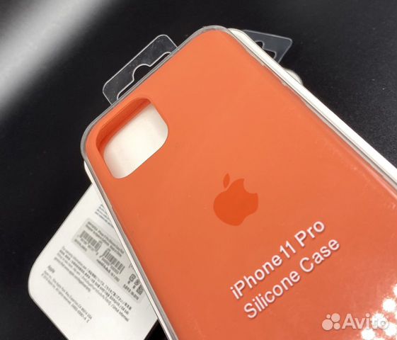 Оригинал iPhone 11 Pro Чехол Silicone Персик Оранж Оригинал iPhone 11 Pro Чехол Silicone Персик Оранж