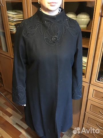 Пальто демисезонное фирменное эксклюзивное чёрное Пальто демисезонное фирменное эксклюзивное чёрное