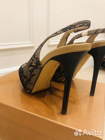 Туфли на платформе с кружевом zara