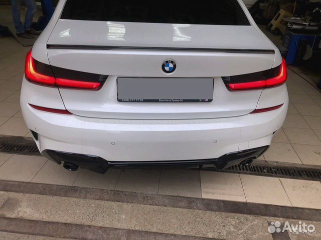 Спойлер BMW 3 G20 M-Perfomance черный глянцевый Спойлер BMW 3 G20 M-Perfomance черный глянцевый
