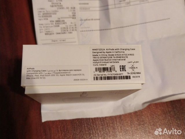 Оригинальная коробка от Air pods Оригинальная коробка от Air pods