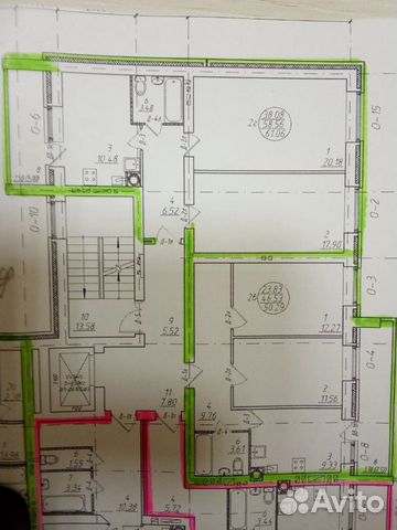 2-к квартира, 58 м², 3/9 эт.