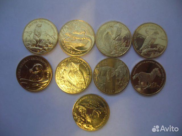 Юбилейные 2 и 5 Злотых Польши и альбомы