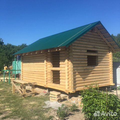 Сруб бани пятистенок 6 на 4 метра