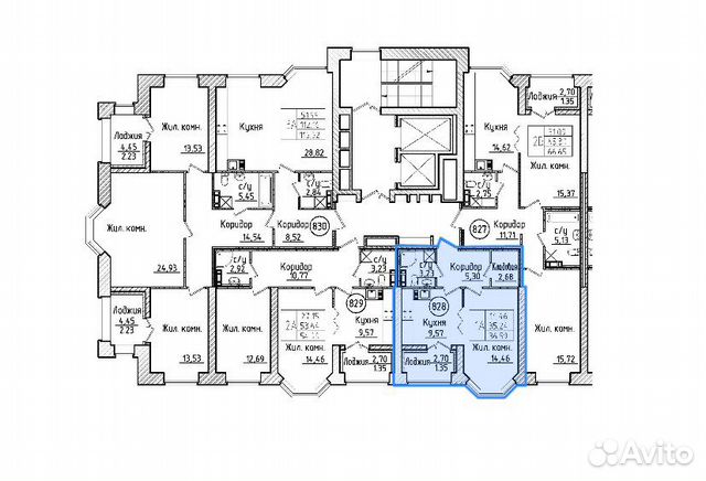 1-к квартира, 36.6 м², 4/13 эт.