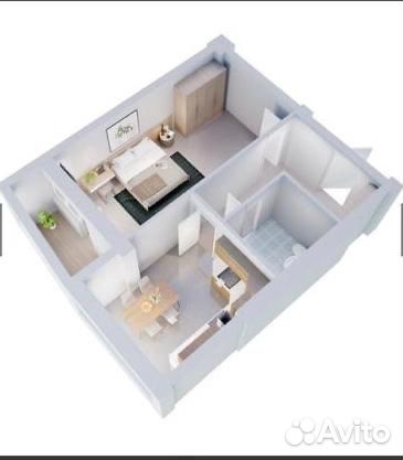 1-к квартира, 45 м², 4/9 эт. 1-к квартира, 45 м², 4/9 эт.