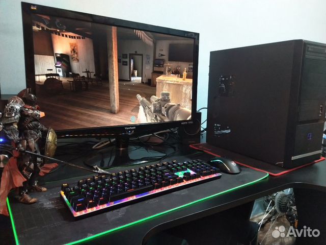 Игровой пк. FX-4300 4.2гц, 8гб, RX 560 4гб