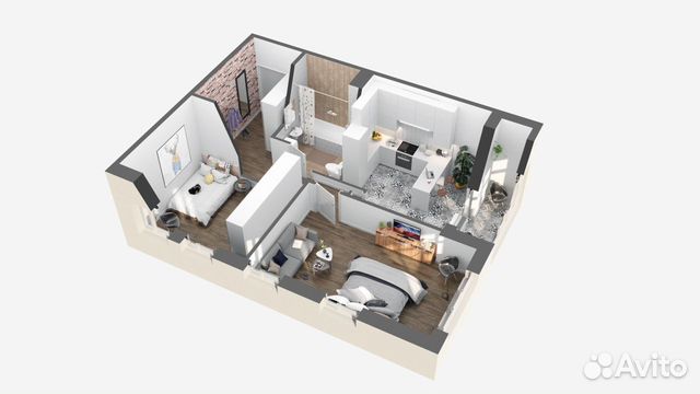 3-к квартира, 96.9 м², 10/14 эт. 3-к квартира, 96.9 м², 10/14 эт.
