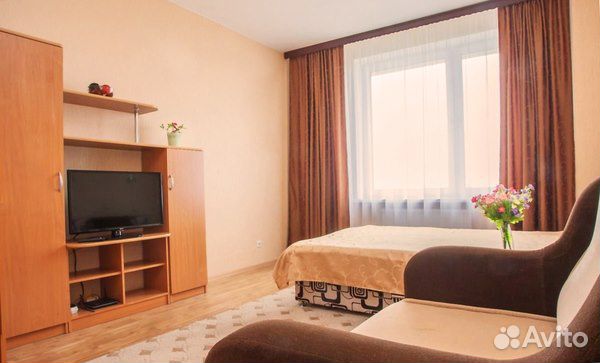 

1-к. квартира, 45 м², 2 кровати