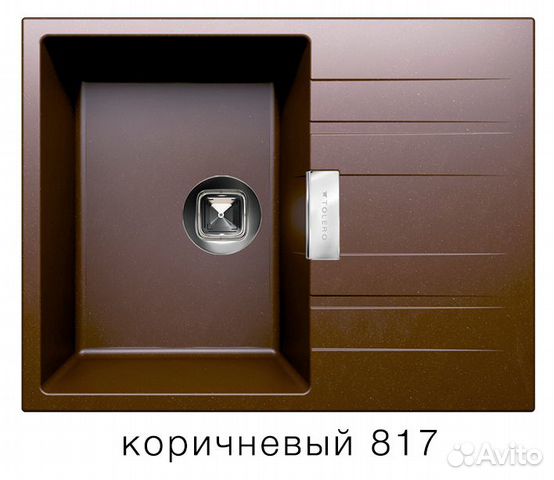 Кухонная мойка tolero loft TL-650 / Коричневый Кухонная мойка tolero loft TL-650 / Коричневый