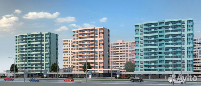 1-к квартира, 29.6 м², 1/13 эт.