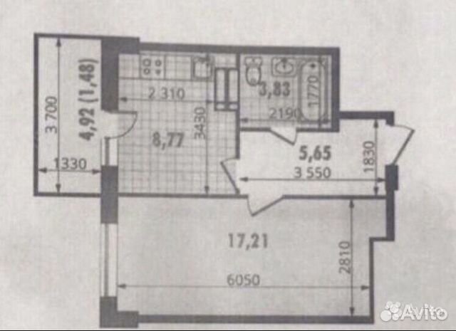 1-к квартира, 36 м², 4/9 эт.