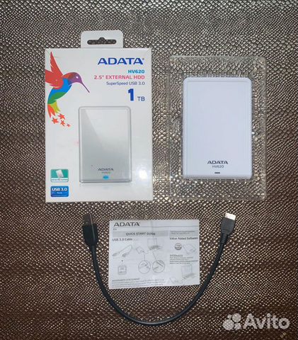 Внешний жёсткий диск adata HV620 1 тв