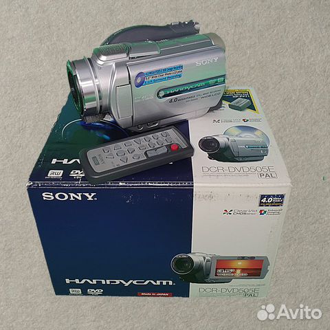 Видеокамера sony handycam DCR-DVD505E