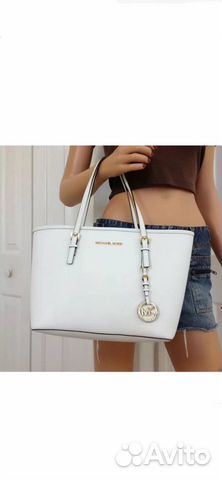 Сумка Michael Kors Шоппер оригинал белая Сумка Michael Kors Шоппер оригинал белая