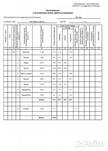 3-к квартира, 107 м², 3/15 эт.