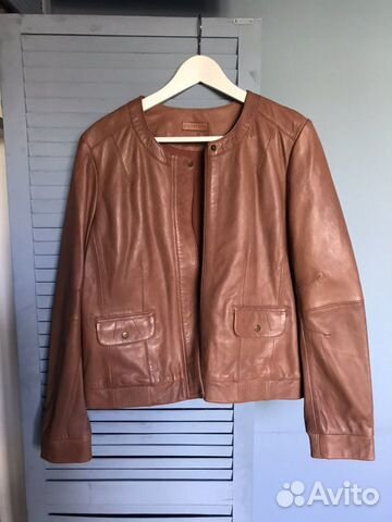 Куртка кожаная натуральная кожа новая Promod