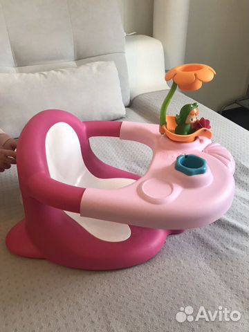 Стульчик для купания в ванне розовый Smoby