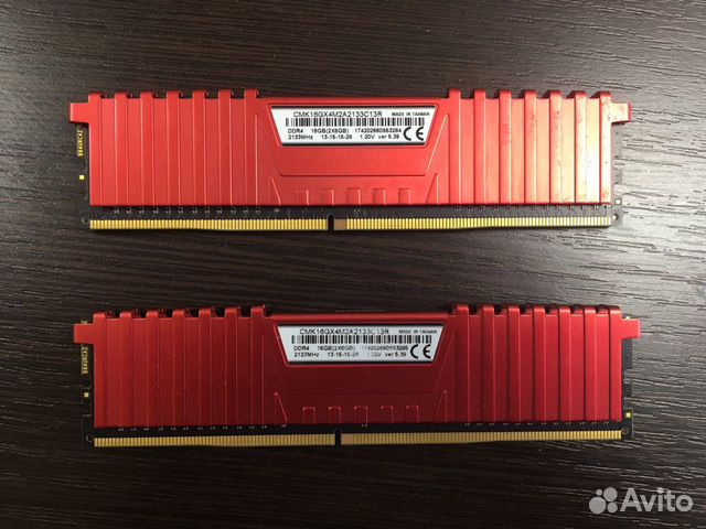 Память Corsair vengeance DDR4 16Gb (2х8Gb) 2133MHz Память Corsair vengeance DDR4 16Gb (2х8Gb) 2133MHz