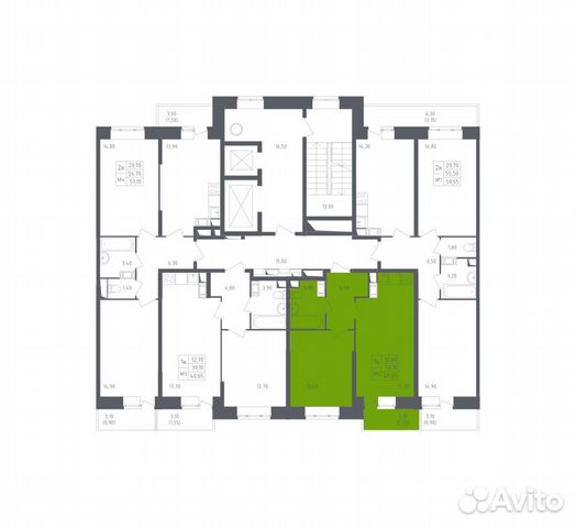 1-к квартира, 40.7 м², 13/15 эт. 1-к квартира, 40.7 м², 13/15 эт.