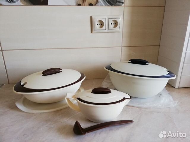 Соусник и кастрюли Tupperware Термодуэт