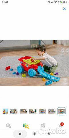 Новый Конструктор тележка-сортер mega bloks Новый Конструктор тележка-сортер mega bloks