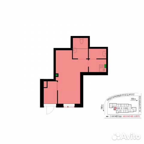 Сдам помещение свободного назначения, 28.7 м²
