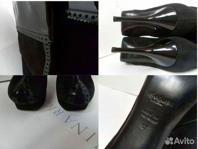 Оригинал Saint Laurent Casadei Сапоги Полусапожки