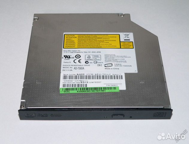 DVD RW sony NEC AD-7560A DVD RW sony NEC AD-7560A