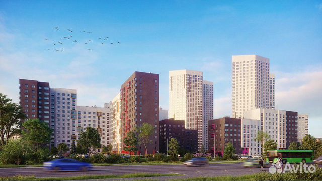 2-к квартира, 47.4 м², 16/32 эт. 2-к квартира, 47.4 м², 16/32 эт.