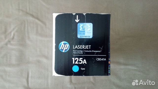 Картридж HP 125A cyan (CB541A) оригинал для CP1215