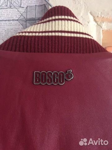 Куртка кожаная (бомбер) bosco ориг., р.S
